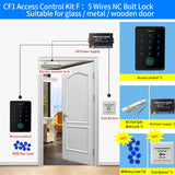 Tuya WIFI Fingerprint Access Control Kits Security Protection Waterproof Outdoor Keypad Door Opener Rfid Digital Electronic Lock