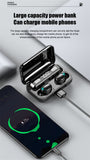 TWS Bluetooth Earphones Wireless Headphones With Mic Earbuds HiFi Stereo Sports Waterproof Headsets For Smart phone