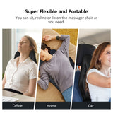 Vibrating Heating Back Waist Massager for Car Chair Office Lumbar Neck Pain Relief Vibration Cushion Shoulder Back Massage Mat