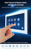 Wifi 1080P 10 Inch Video Phones Intercom System for Home Tuya Smart Residential Intercom Doorbell with 1/2/3 Call Buttons Bell