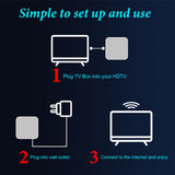 Smart Android TV Box Android 12 4GB 32GB 64GB 2.4G/5GHz Wifi Bluetooth Android TV Box 6K HDR Media Player 3D Video Set Top Box