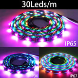WS2811 WS2812B WS2813 WS2815 5050 RGB Smart LED Strip Individually Addressable IC 30/60/144Pixels/Leds/m Tape Light IP30/65/67