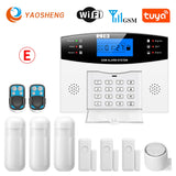 Smart Home GSM Security Alarms For Home WIFI Wireless Home Alarm For Garage Residential House Security Alarms Support Alexa