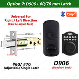 Digital Deadbolt Lock Tuya Bluetooth Smart Keyless APP Password Unlock Support Remote Temporary Code Easy Replacement