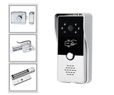 Homefong White  Video Door Phone Intercom System RFID Unlock 7 Inch Indoor Screen With Outdoor Doorbell Camera Waterproof Home