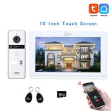 Wifi 1080P 10 Inch Video Phones Intercom System for Home Tuya Smart Residential Intercom Doorbell with 1/2/3 Call Buttons Bell