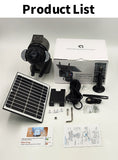 4G SIM Solar Camera Outdoor Solar Panel 5MP HD WIFI Wireless Security CCTV 21000mAh Battery with Anti-theft Siren Alarm