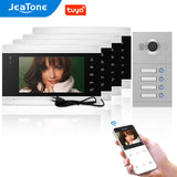 JeaTone Video Intercom  for Home 960P Wired Video Doorbell   Smart WIFI Video Intercom Support Remote Unlock Door Release Tuya