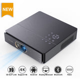 S5 HD 4K Real 3D DLP Projector with Zoom, Auto Keystone,Android 9.0 WiFi LED Smart Portable Proyector Bluetooth Airplay