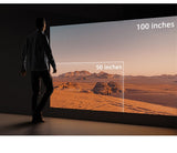 MINI Projector Portable A30 Upgrade 3D LED Home Theater Cinema Gamer Beamer 1080P 4K Video Via HD Port Laser Smart TV