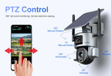 4K 8MP Solar Camera Dual Lens 10X/4X Zoom 4G /WIFI Ai Security Outdoor Camera Humanoid Tracking Color Night Vision PTZ Cam
