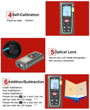 SNDWAY Laser Range Finder Laser Rangefinder Laser Distance Meter Digital Measuring Device Tool Electronic Tape Laser Trena TG MT