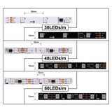 WS2811 WS2812B WS2813 WS2815 5050 RGB Smart LED Strip Individually Addressable IC 30/60/144Pixels/Leds/m Tape Light IP30/65/67