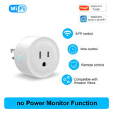 16A Smart Plug WiFi Socket US Monitoring Timing Function Works With Alexa Google Home