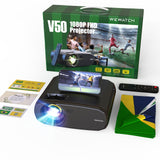 V50 Portable 5G WIFI Projector Mini Smart Real 1080P Full HD Movie Proyector 200'' Large Screen LED Bluetooth Projectors