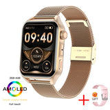 Clcey 2023 New Sports SmartWatch Men&#39;s And Womens AMOLED Screen Bluetooth Call Always Display Time HeartRate Weather SmartWatch