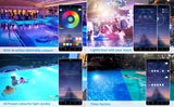 Led Pool Light Bluetooth Control Waterproof IP68 47W RGB Swimming Pool Light with 4.7 M Cord Three Channels