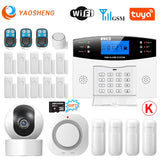 Smart Home GSM Security Alarms For Home WIFI Wireless Home Alarm For Garage Residential House Security Alarms Support Alexa