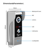 Anjielosmart Videophone Home Video Intercom Apartment Doorbell Camera Electronic Doorman Residential Interphone Private House
