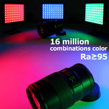 RGB Photo Light LED Photo Studio Light Camera Phone Video Recroding RGB Panel Lamp LED Vdieo Light for YOUTUBE Tiktok LIVE