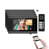 JeaTone WiFi Video Intercom Smart Tuya App Video Doorbell for Multi-Apartments with Remote Control Intercom in Private House