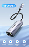 USB C Ethernet Adapter 1000/100Mbps USB Lan RJ45 Thunderbolt 3 for Laptop Macbook Samsung iPad USB Ethernet Network Card