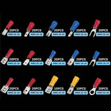 480/300/280PCS Insulated Cable Connector Electrical Wire Crimp Spade Butt Ring Fork Set Ring Lugs Rolled Terminals Assorted Kit