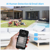 Smonet 8PCS 3MP HD Wireless Security Camera System Wifi CCTV Surveillance IP Cameras Outdoor Indoor Audio Waterproof For Home