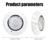 AC12V 7 Pool Light RGB Submersible Light Wall Mounted LED Swimming Pool Spotlight IP68 Waterproof Lamp with Remote Controller