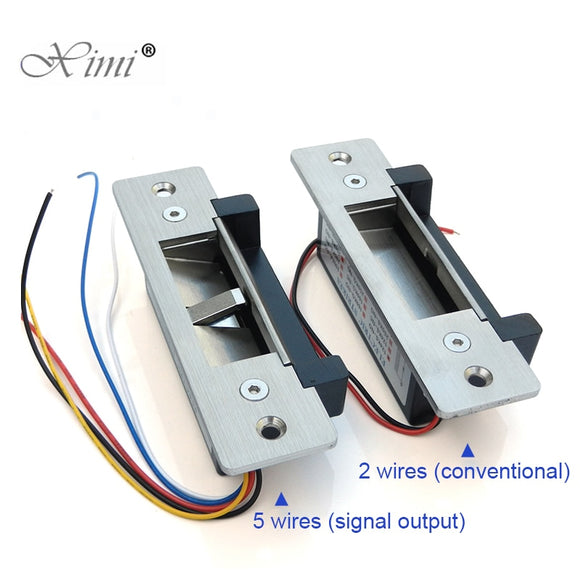 Original DC12V Stainless Steel Sturdiness Narrow Frame Fail Secure ANSI standard Electric Strike Lock electronic door lock