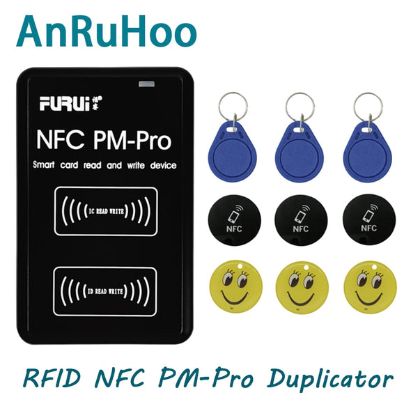 RFID Decoding Duplicator NFC Smart Chip Card Reader 13.56Mhz 1K s50 Badge Clone 125Khz T5577 Token Tag Writer PM Pro Key Copier