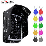 RFID Keypad Keyboard Access Control System Waterproof Cover Outdoor 10pcs EM4100/TK4100 Keyfobs Door Opener for Home Lock System
