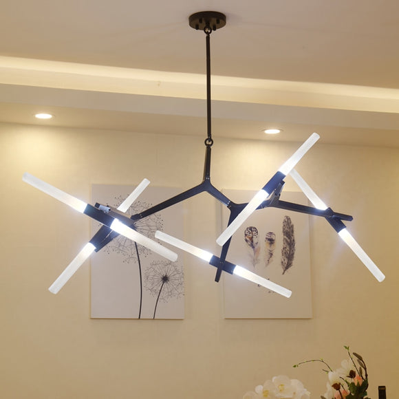 tree branch lamp  Post modern designer Nordic led chandelier tree fork restaurant chandelier villa living room Chandelier