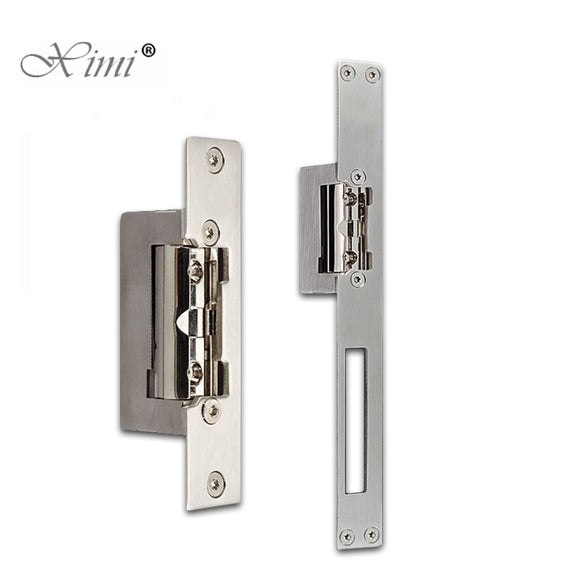 European Electric Strike Door Lock Adjustable Electric Strike Locks Durable Lock Tongue Access Control Locks Double Unlock Mode