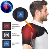 Electric Heating Massager Therapy Shoulder Pad Brace Pain Relief Support Brace Therapy Joint Injury Recovery Rehabilitation