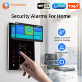Smart Home Alarm System Wireless Home Alarm Support Alexa &amp; Google Home With Temperature Humidity Display Security Alarms