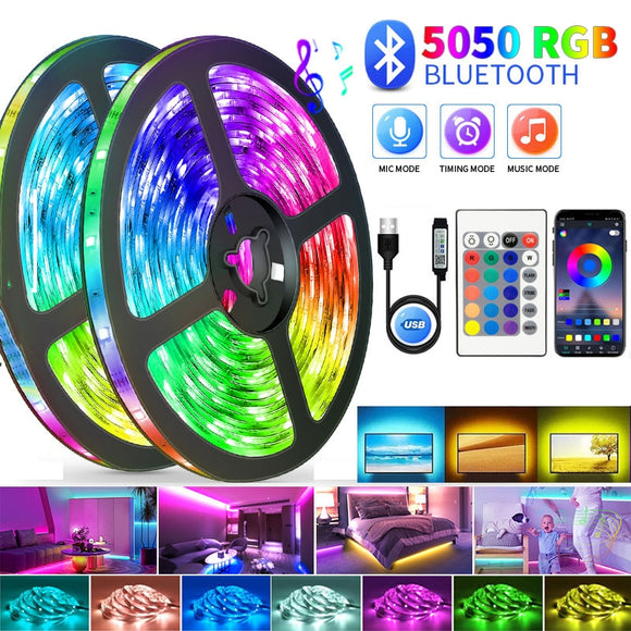 Led Strip Light Rgb 5050 Bluetooth Led Lights For Room 5V Led Tape Tv Band Backlight Colorful Children Into The Room Usb Ribbon