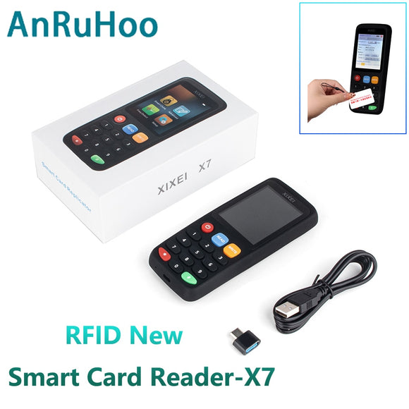 2023 New Nfc Intelligent Card Reader X7 RFID Copier Duplicator ID/IC Key Write Ntag215 213 Tag Copy 125khz 13.56mhz Token Clone