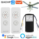 QIACHIP Wifi Fan Light Smart Switch Ceiling Fan Light Adjustable Fan Speed Controller for Alexa Google Home
