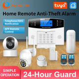 Smart Home GSM Security Alarms For Home WIFI Wireless Home Alarm For Garage Residential House Security Alarms Support Alexa