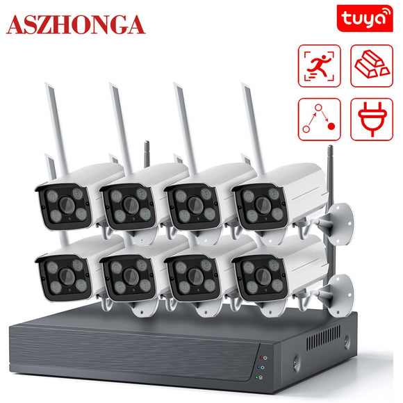 8CH Security Camera System 2CH 4CH Wifi Cctv Camera Video Surveillance 2MP 3MP 5 MP DVR with 1T 2T Hard Drive
