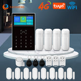 4G Wireless Burglar Alarm System PG109 Smart Home Security System Support Alexa&amp;Google Home Door Windows Motion Sensor Alarm