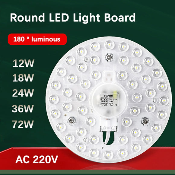 Led Panel Light 220V Round Ring Circle Led Light Board Panel 12W 18W 24W 36W 72W For Ceiling Light Replacement Led Module Lamps