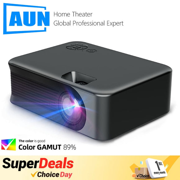 MINI Projector Portable A30 Upgrade 3D LED Home Theater Cinema Gamer Beamer 1080P 4K Video Via HD Port Laser Smart TV