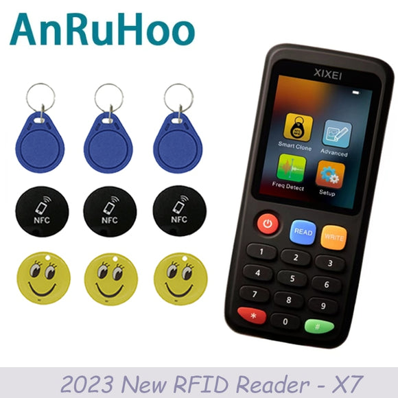 2023 New X7 Reader 13.56Mhz NFC Smart Tag Copier 125Khz T5577 Duplicator Natg213 215 Key Badge Card Writer Clone Programmer