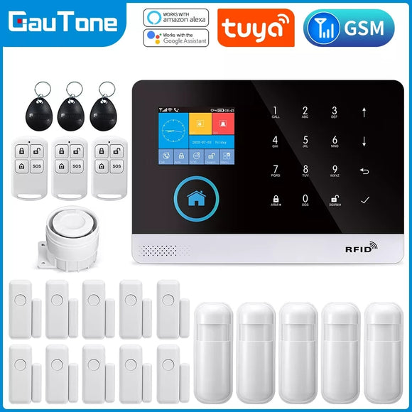 PG103 Alarm System for Home Burglar Security 433MHz WiFi GSM Alarm Wireless Tuya Smart House App Control