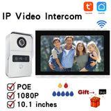 Wifi 1080P IP Video Intercom Doorbell Camera Poe Touch Screen Apartment Doorphone Interfone RFID Access Control Motion Detection