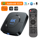 Smart Android TV Box Android 12 4GB 32GB 64GB 2.4G/5GHz Wifi Bluetooth Android TV Box 6K HDR Media Player 3D Video Set Top Box