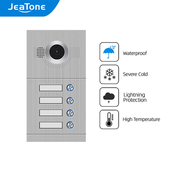 JeaTone Outdoor Doorbell Waterproof 960P HD Smart Home DoorBell Night Vision Video Intercom for Home Apartment 1/2/3/4 Floors