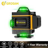 GROSAM 360 Laser level 16Lines 4D Self-leveling Nivel Laser Cross Horizontal Vertical Green Beam For Construction Tools